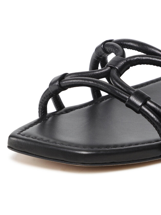 Stuart Weitzman Pantoletten Stuart Weitzman Wovenknotslidesandal SA616 Schwarz