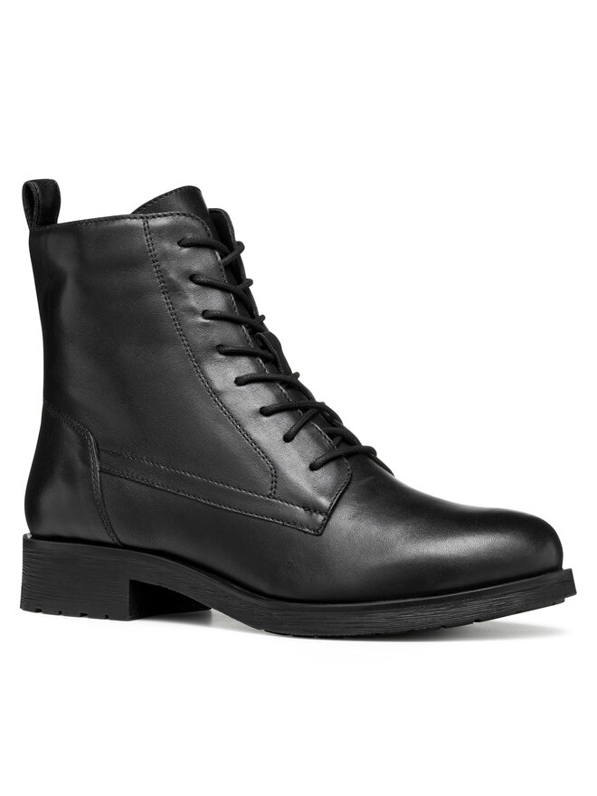Geox Μποτάκια Geox D Rawelle D566RA 000TU C9999 Μαύρο