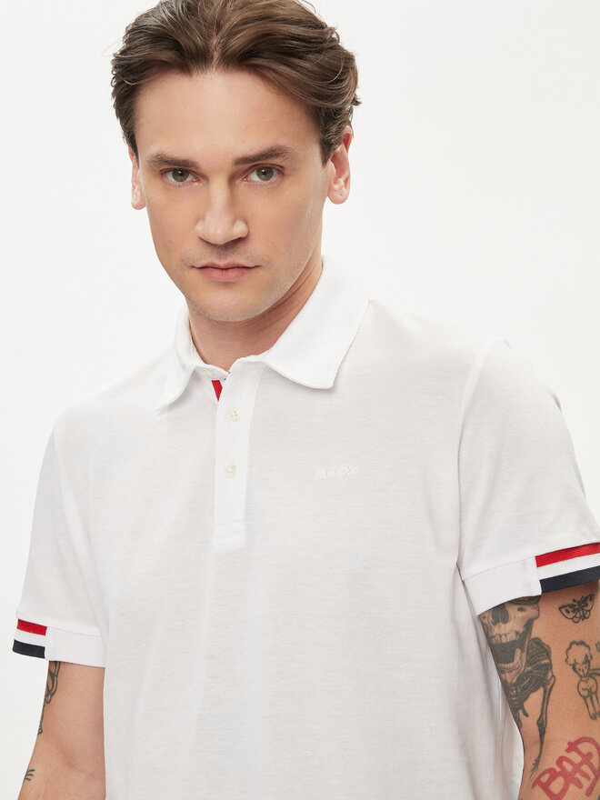 Geox Geox Poloshirt M4510L T2649 F1492 Weiß Regular Fit