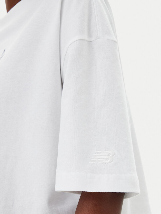 New Balance New Balance T-Shirt WT51935 Λευκό Oversize
