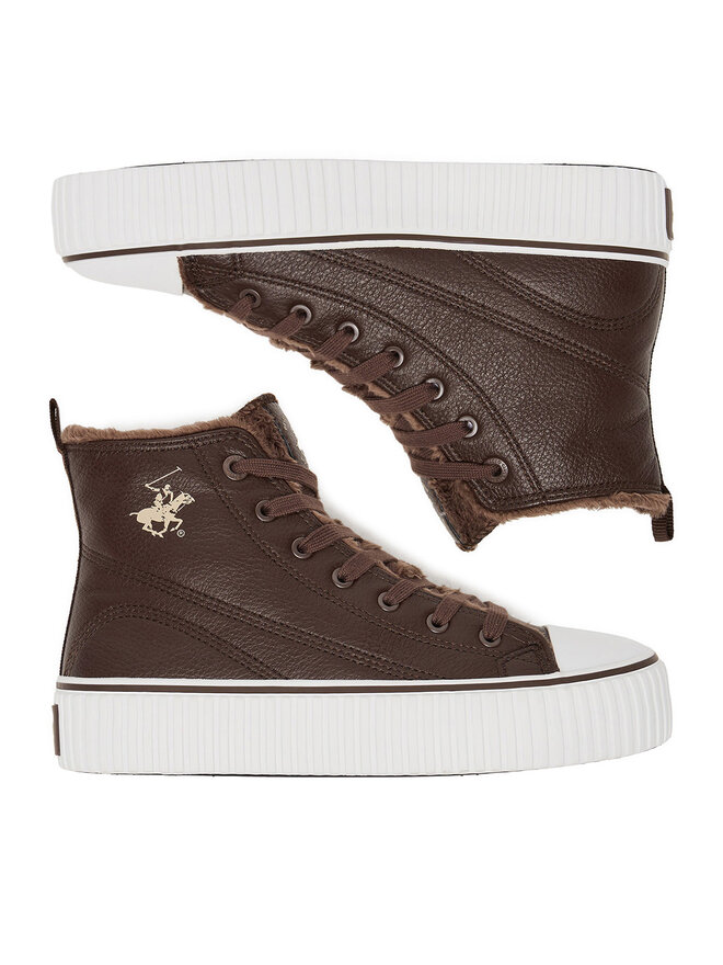 Beverly Hills Polo Club Sneakers aus Stoff Beverly Hills Polo Club CEO-BHPC026MF Braun