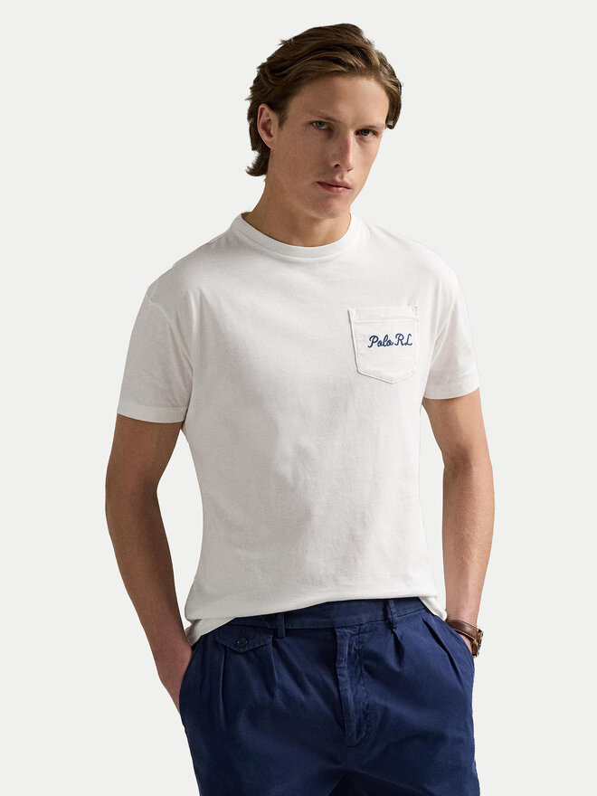 Polo Ralph Lauren Polo Ralph Lauren Футболка 710969631001 Білий Custom Slim Fit