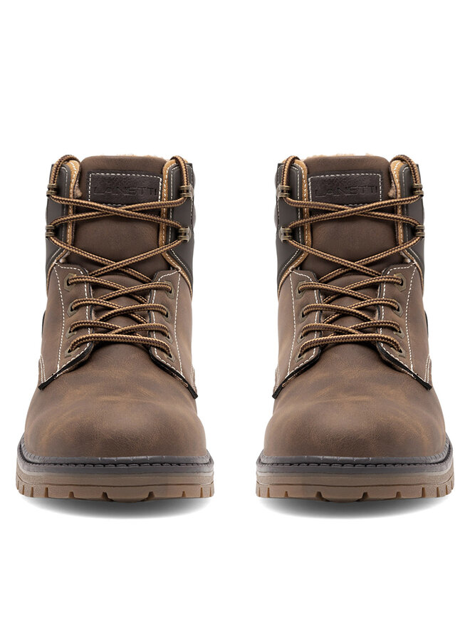 Lanetti Schnürschuhe Lanetti VS21M2019-3 Braun