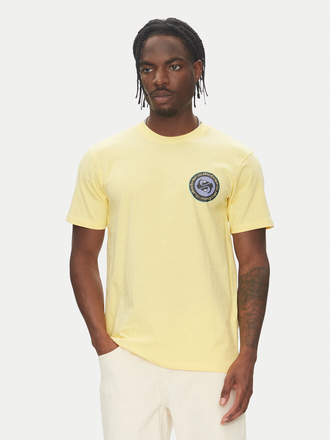 Quiksilver Quiksilver Marškinėliai Circle Back Ss EQYZT08054 Geltona Regular Fit