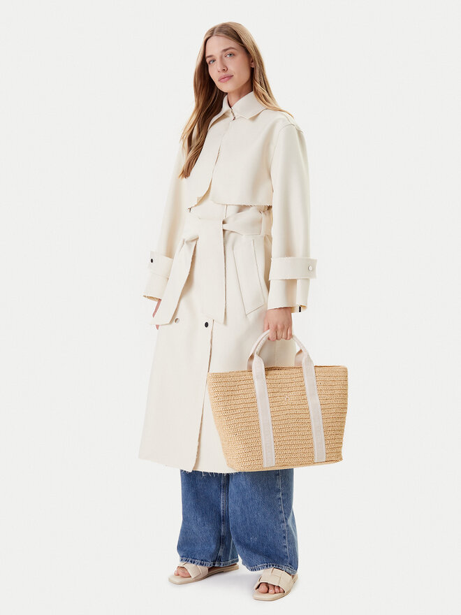 Tommy Hilfiger Soma Tommy Hilfiger Th Spring Logo Tote AW0AW17196 Bēšs