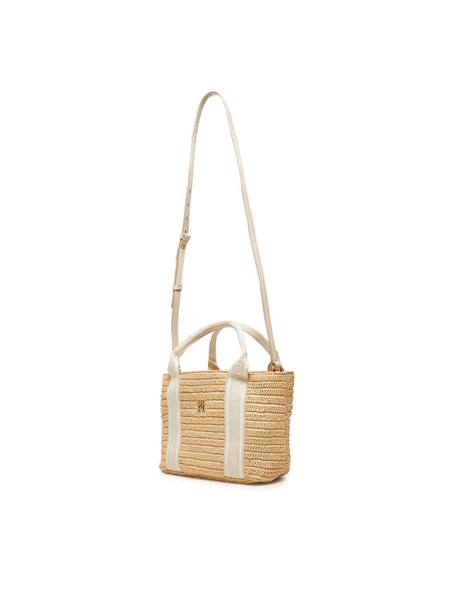 Tommy Hilfiger Bolso Tommy Hilfiger Th Spring Logo Mini Tote AW0AW17199 Beis