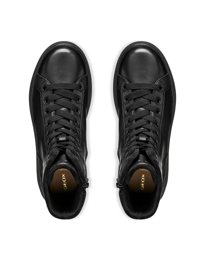 Geox Schnürschuhe Geox D Spherica Ecub-2 D66WVF 85 C9999 Schwarz