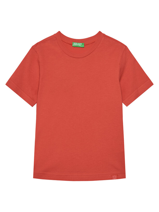 United Colors Of Benetton United Colors Of Benetton Marškinėliai 3I1XC109W Raudona Regular Fit