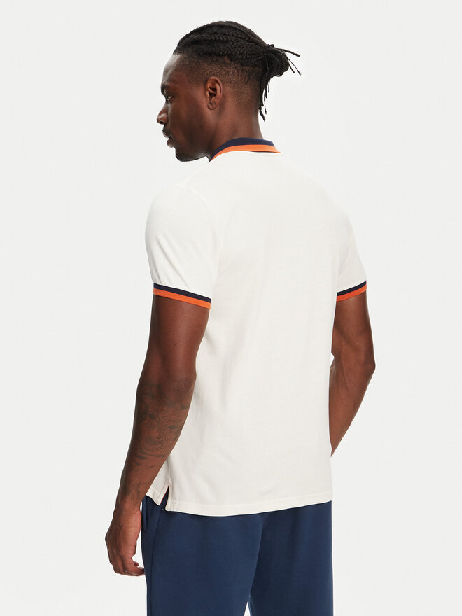 Robe di Kappa Robe di Kappa Poloshirt Atsushi 611255W Écru Regular Fit