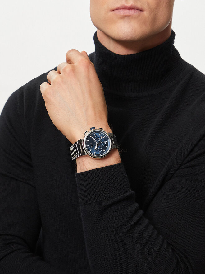 BOSS Часовник Boss One 1513999 Сребрист