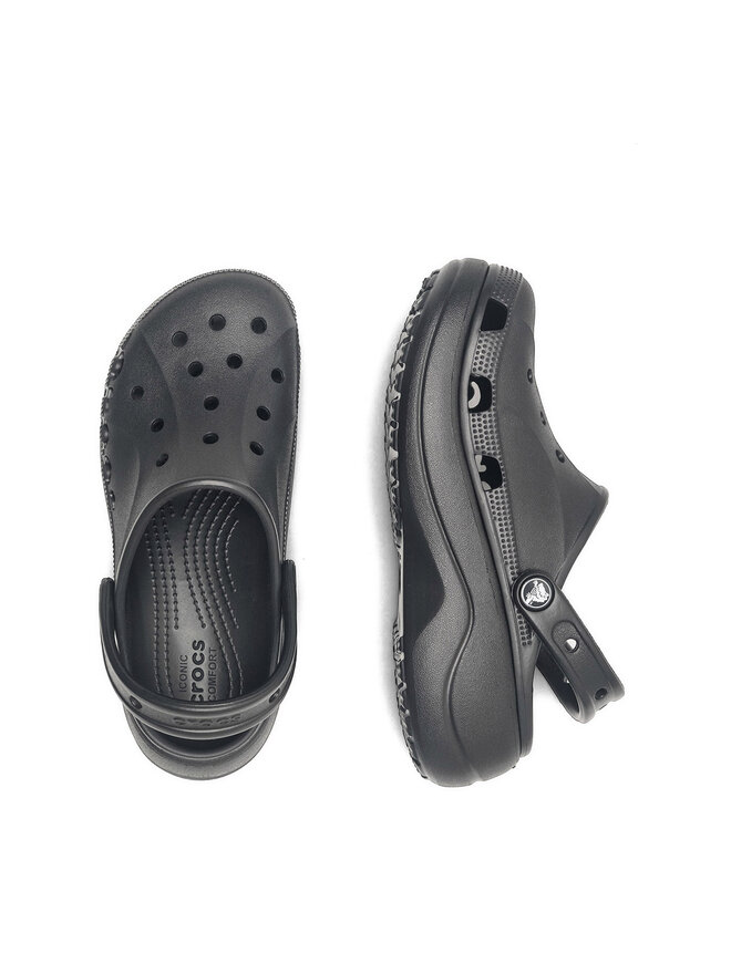 Crocs Pantoletten Crocs BAYA PLATFORM CLOG 208186-001 Schwarz