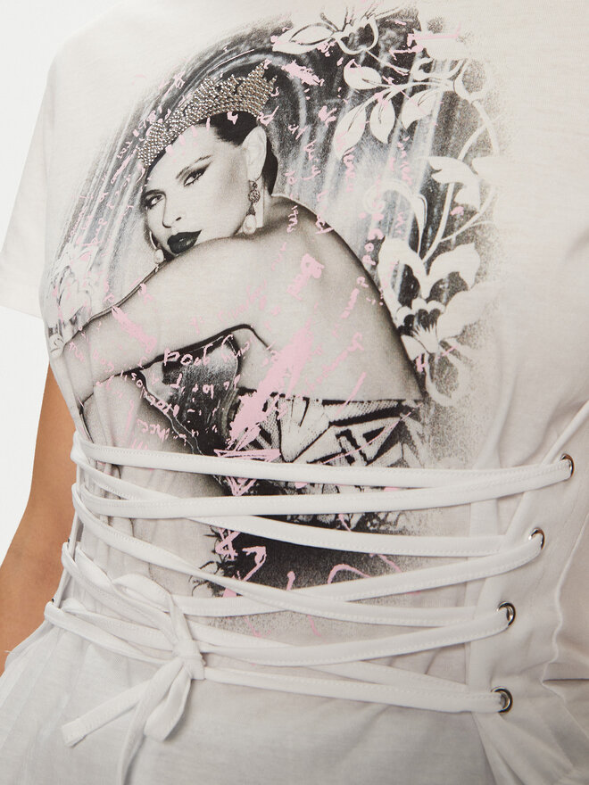 Guess Guess Marškinėliai W5RI32 K9RM1 Balta Regular Fit