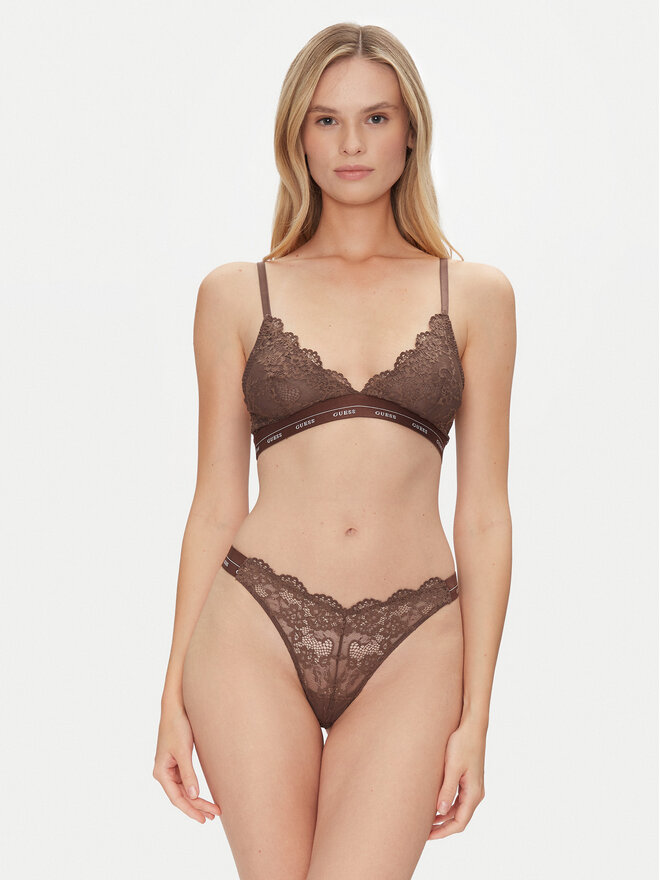 Guess Guess Бюстгальтер з підкладкою O4YC00 PZ01C Коричневий