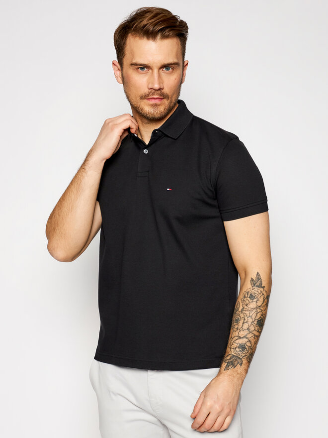 Tommy Hilfiger Tommy Hilfiger Polo 1985 MW0MW17770 Μαύρο Regular Fit