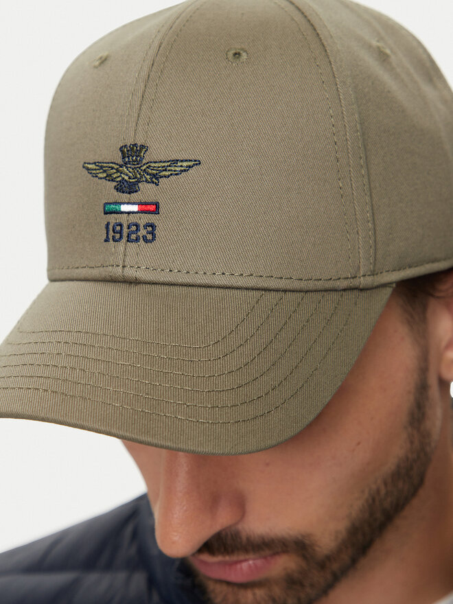 Aeronautica Militare Czapka z daszkiem Aeronautica Militare Cappellino 242HA1179CT2848 Khaki