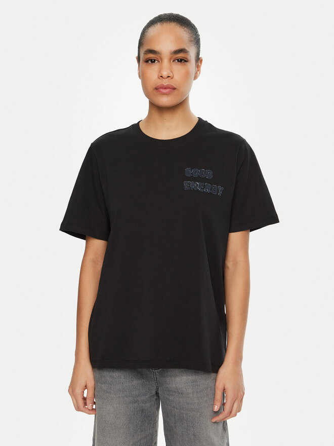 Vero Moda Vero Moda T-Shirt Halle 10321318 Μαύρο Loose Fit