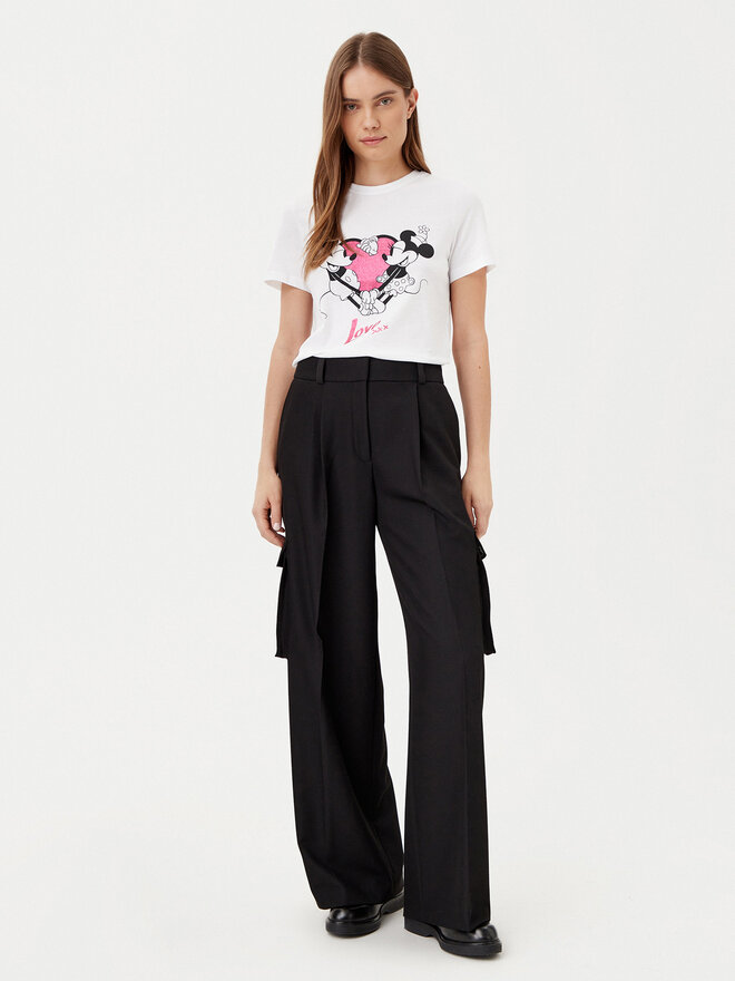 ONLY ONLY Marškinėliai Mickey 15317991 Balta Regular Fit