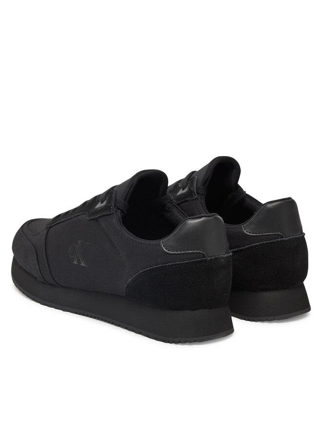 Calvin Klein Jeans Sneakers Calvin Klein Jeans Runner Sock Laceup Mg Canvas YM0YM01217 Negru