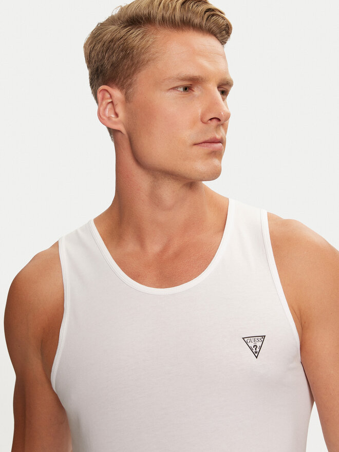 Guess Guess Pack de 2 camisetas de tirantes U97G15 KCD31 Blanco Regular Fit
