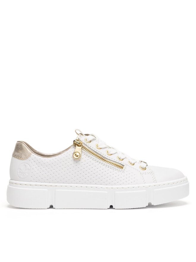 Rieker Sneakersy Rieker N5932-80 Biela