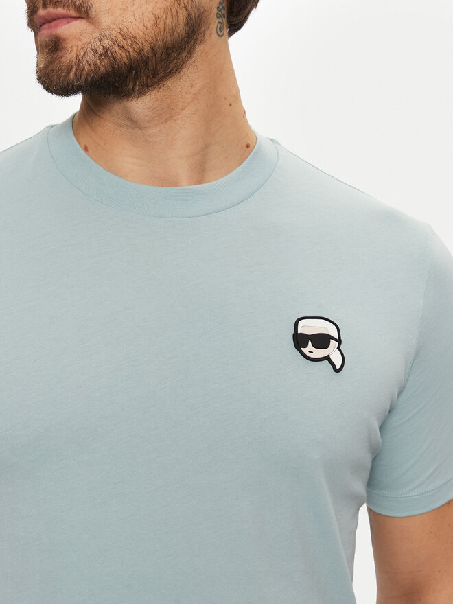 KARL LAGERFELD KARL LAGERFELD Camiseta 755710 551224 Celeste Regular Fit
