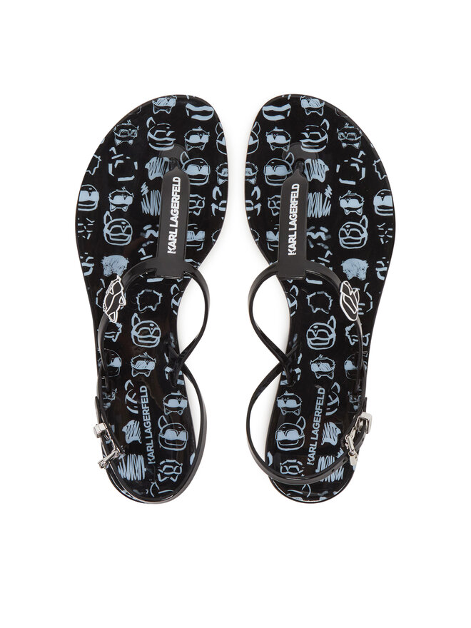 KARL LAGERFELD Sandales KARL LAGERFELD Jelly KL80002G Melns