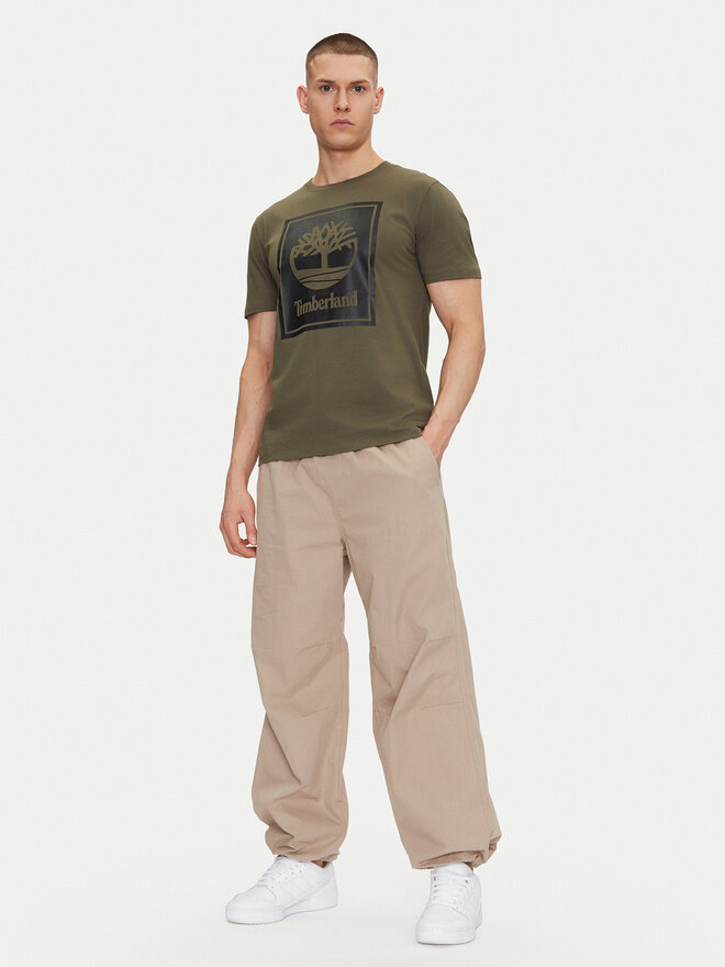 Timberland Timberland Marškinėliai TB0A5WQQ Žalia Regular Fit