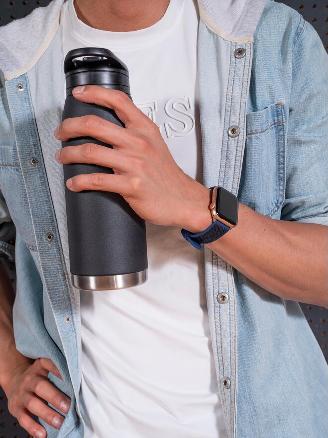 Guess Змінний ремінець для годиннаки Apple Watch Guess CS3003S3 Cиній