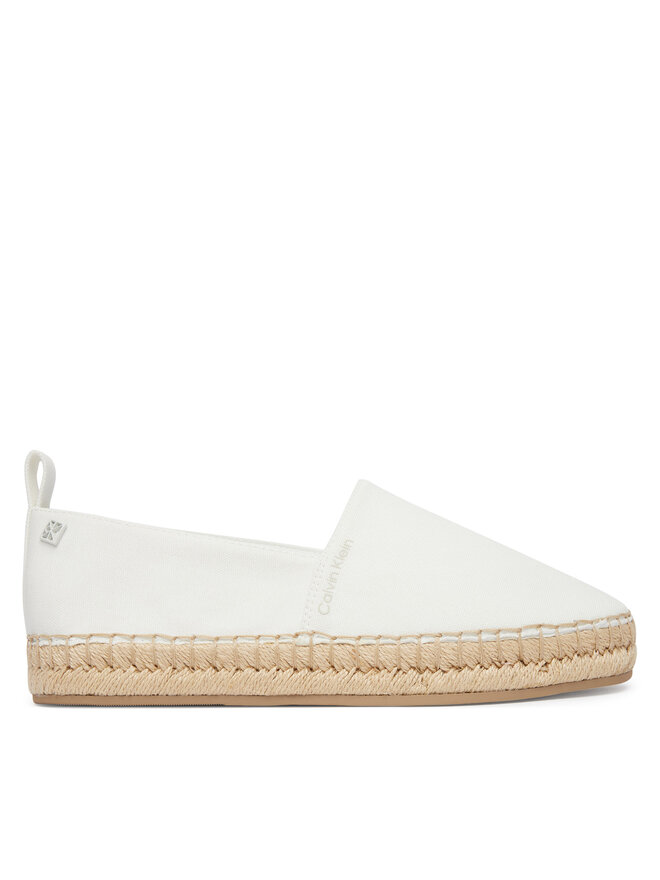 Calvin Klein Espadrilles Calvin Klein Oblique Espadrille Canvas HW0HW02931 Weiß