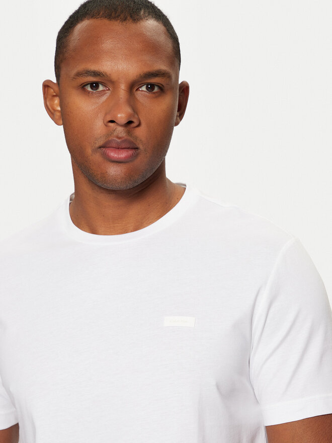 Calvin Klein Calvin Klein Camiseta Smooth Cotton T-Shirt K10K112229 Blanco Regular Fit