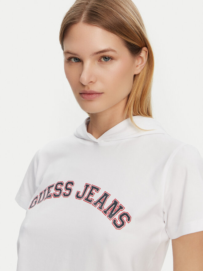 Guess Jeans Guess Jeans Camiseta W5GP28 J1314 Blanco Regular Fit