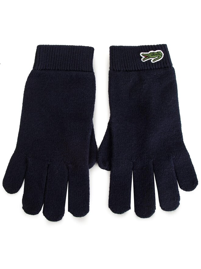 Ensemble bonnet gants Lacoste RB2387 Bleu marine chaussures