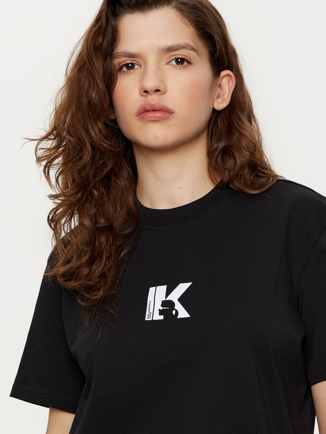 Karl Lagerfeld Jeans Karl Lagerfeld Jeans T-Shirt A1W17031 Schwarz Regular Fit