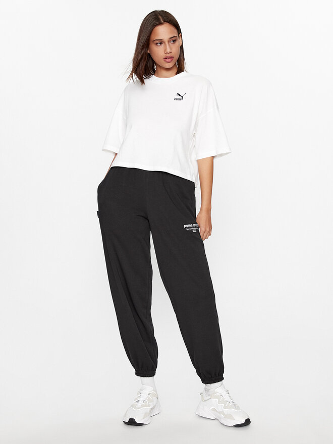 Puma Puma Marškinėliai Classics 621381 Balta Oversize