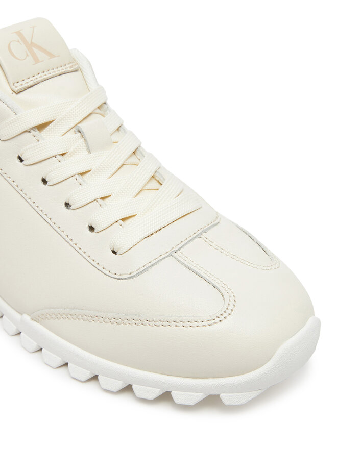 Calvin Klein Jeans Sneakersy Calvin Klein Jeans Low Profile Runner YW0YW01751 Écru