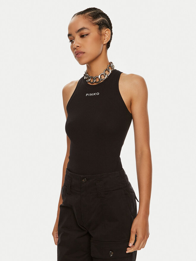 PINKO Pinko Τοπ Distinto 100822 A22X Μαύρο Regular Fit