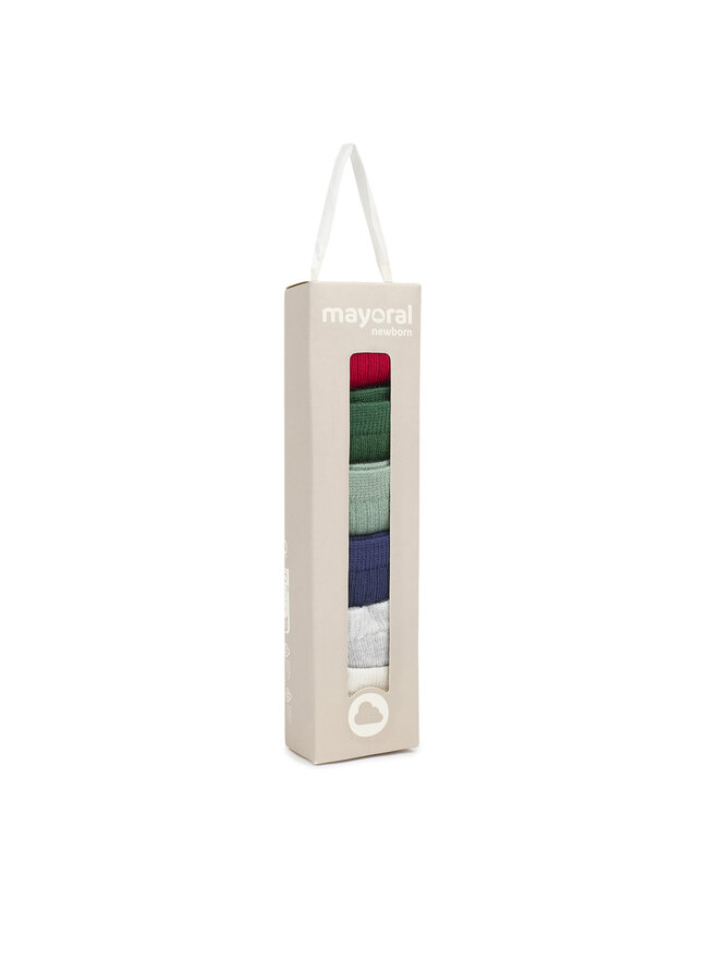 Mayoral Set di 6 paia di calzini lunghi da bambini Mayoral 9.655 Verde