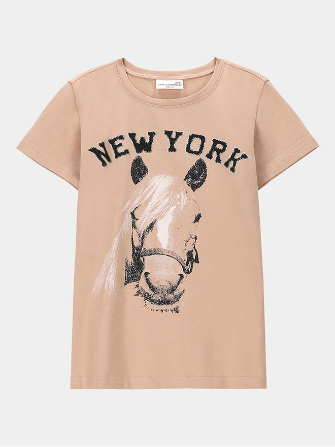 Coccodrillo Coccodrillo Camiseta WC4143205VGA Beis Regular Fit