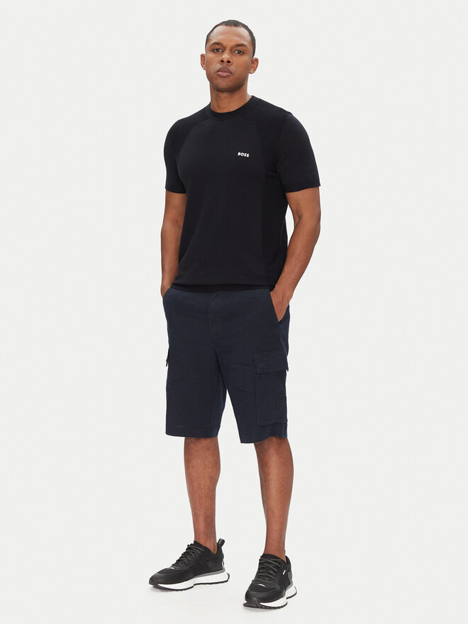 BOSS BOSS T-Shirt Momentum 50520683 Dunkelblau Regular Fit