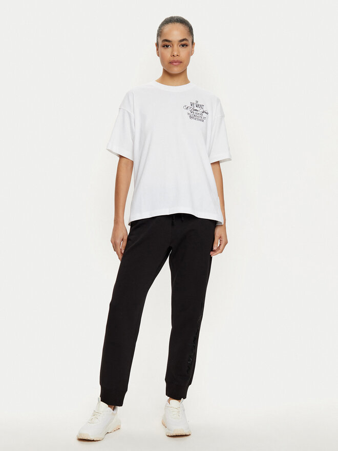Champion Champion Póló 117473 Fehér Loose Fit