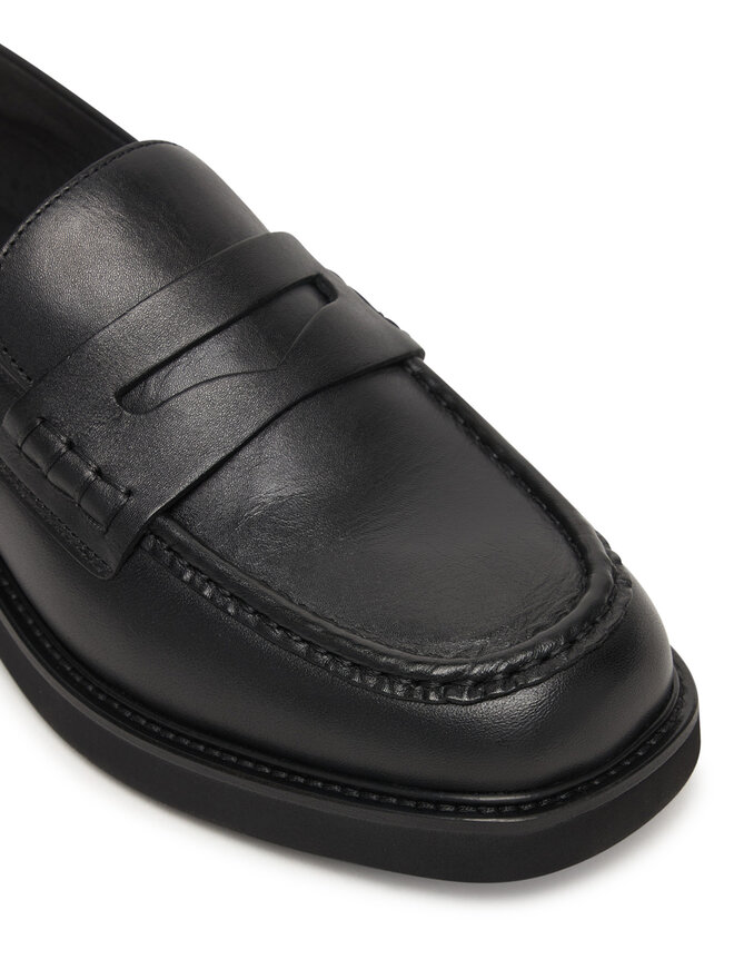 Tommy Hilfiger Slipper Tommy Hilfiger Elettra Penny Leather FW0FW09360 Schwarz