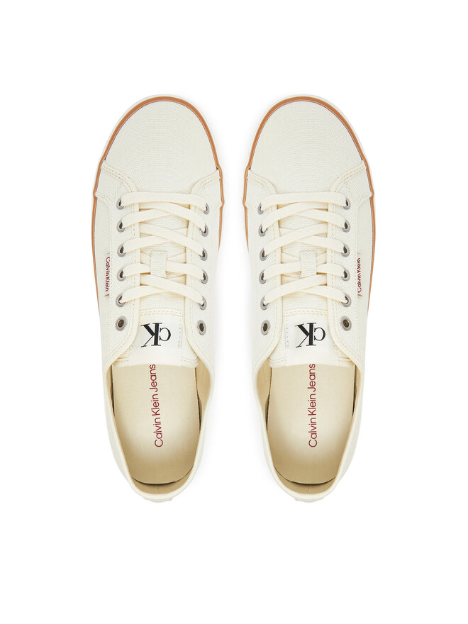 Calvin Klein Jeans Sneakers aus Stoff Calvin Klein Jeans Ess Vulc Low Mg Cv YM0YM01301 Beige