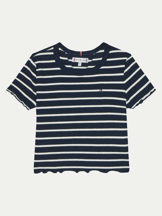 Tommy Hilfiger Tommy Hilfiger Majica KG0KG08509 M Mornarsko modra Slim Fit