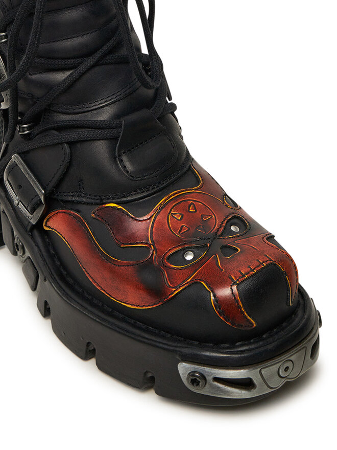 NEW ROCK Bakancs NEW ROCK M-107-S1 Fekete