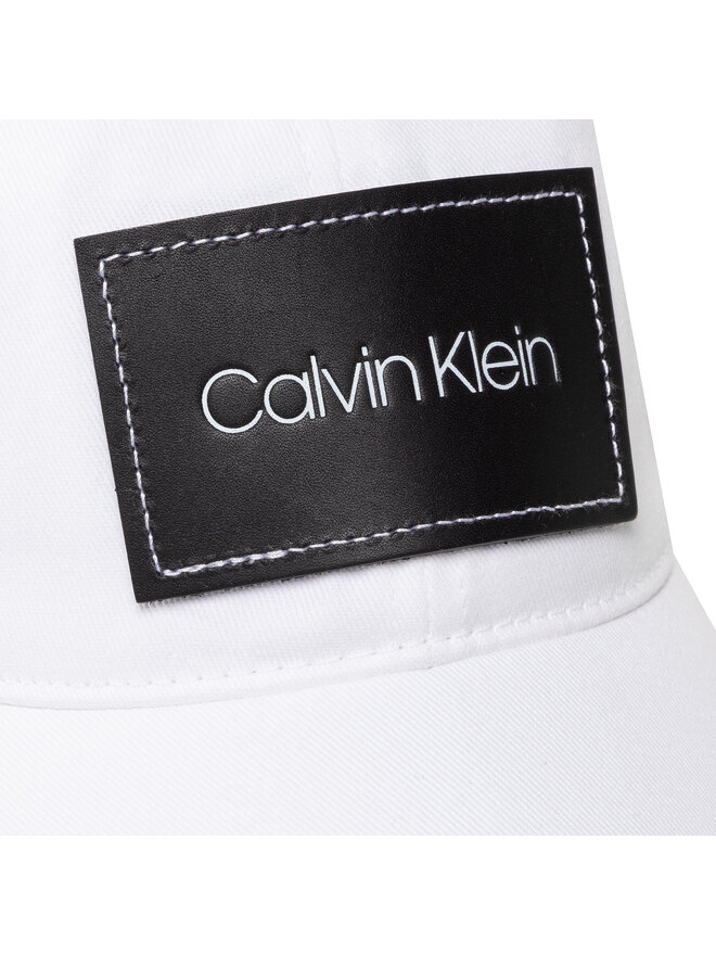 Calvin Klein Šiltovka Calvin Klein Leather Patch Bb Cap K50K505490 Biela