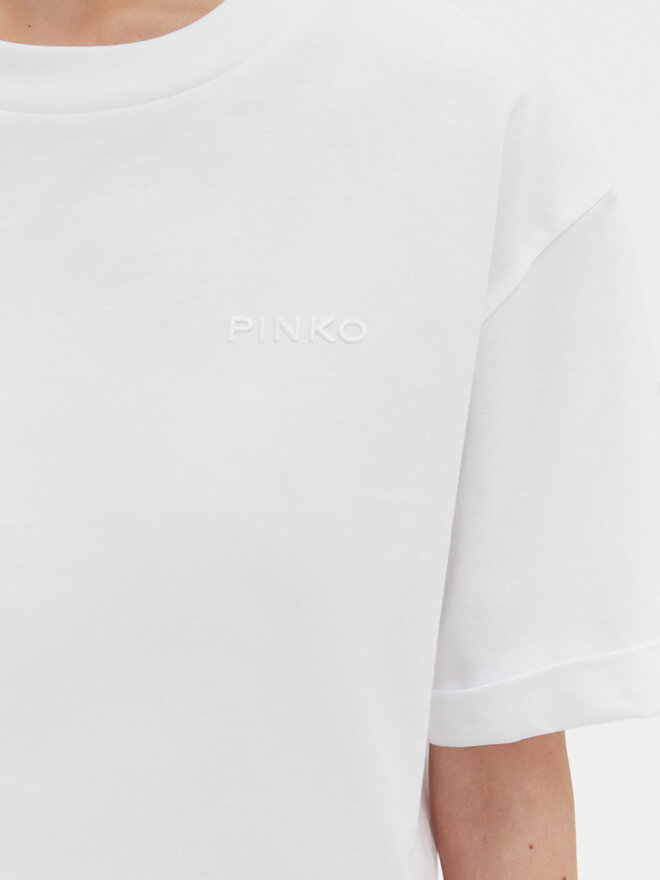 PINKO PINKO T-Shirt 104882 A2HN Λευκό Regular Fit