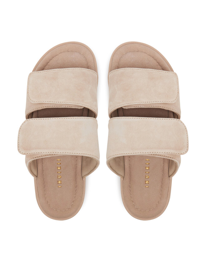 Inuikii Шльопанці Inuikii Classic Suede Velcro 70104-128 Бежевий