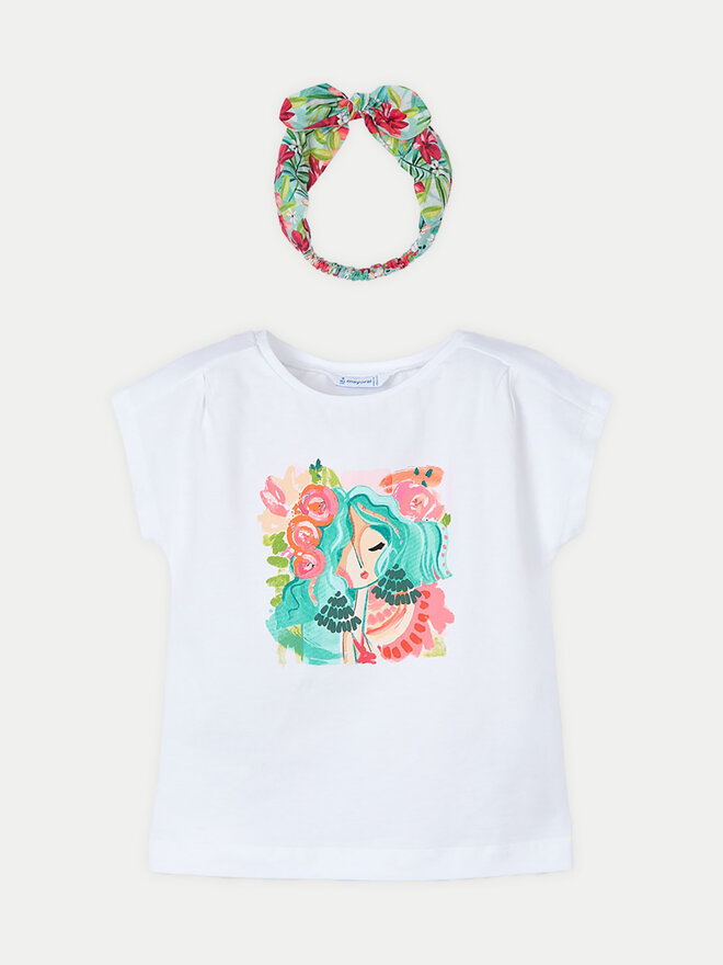 Mayoral Mayoral Camiseta 3009 Blanco Regular Fit