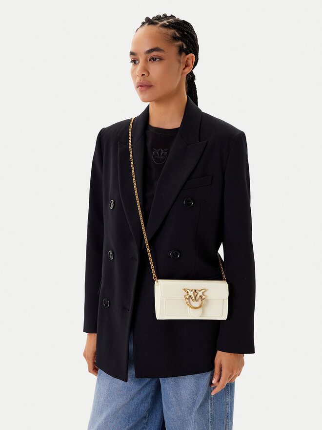 PINKO Táska PINKO Love One Wallet C PE25 PLTT 100062 A1UV Fehér