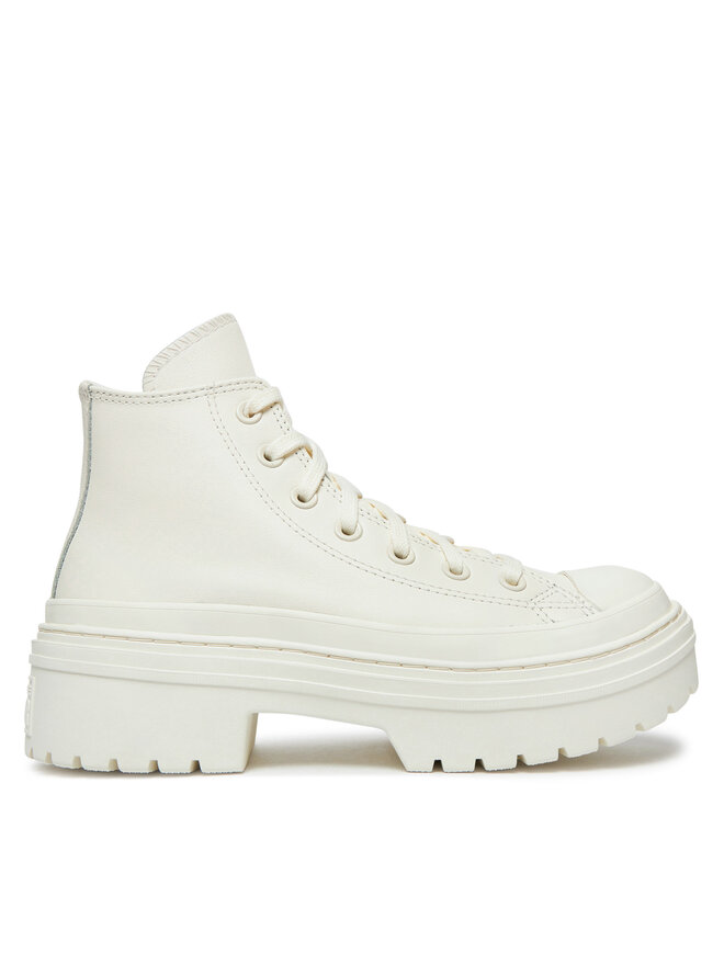 Converse Botki Converse Chuck Taylor All Star Lugged Heel Leather Platform A10370C Biały